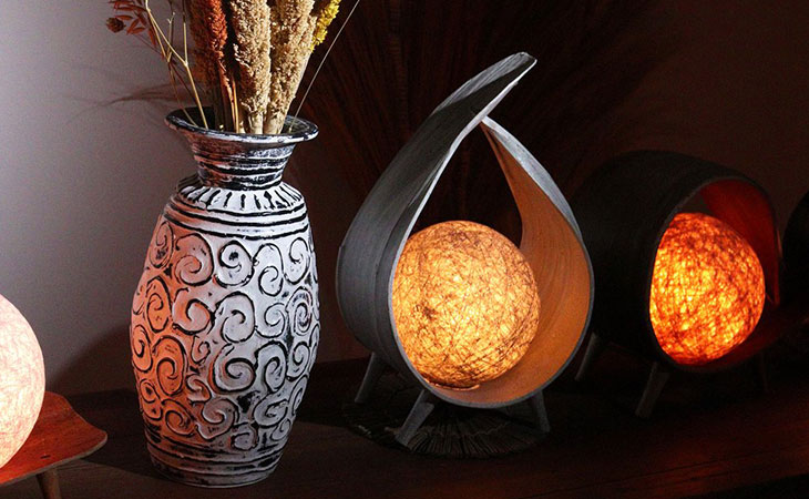Home Decor Coconut lamps