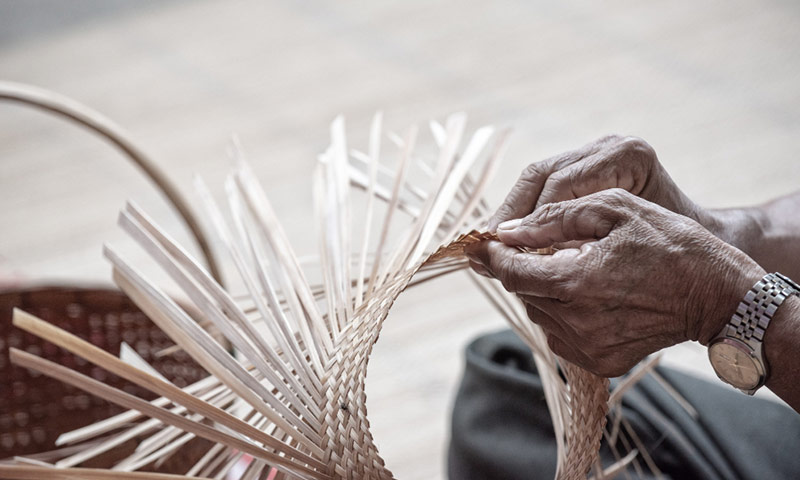 Artisan basket weaving